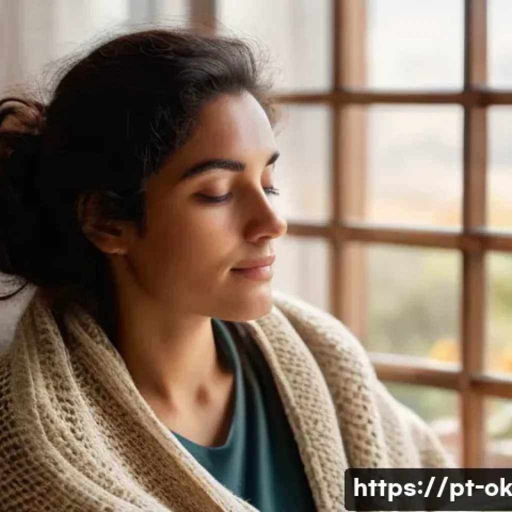 아보하와 mindfulness의 연결 - **A Serene Portuguese Morning Ritual:** A peaceful, contemplative Portuguese woman in her late 20s, ...