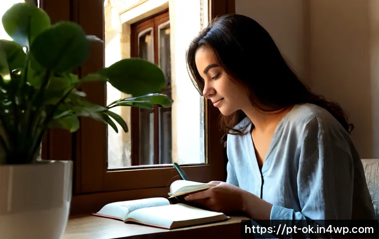 Home 17 아보하와 함께하는 자기 반성 - Photorealistic quiet self-reflection scene in a cozy Lisbon apartment at sunrise, a relaxed Portugue...